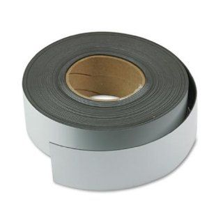 Magna Visual Magnetic Strips, 2 Inch X 50 Feet, 1 Roll, White (MAVMR50161P)  Magnetic Tape 