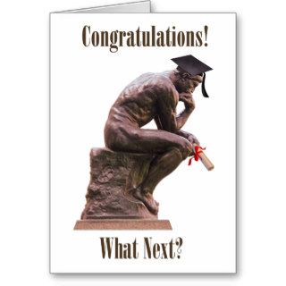 The Thinker Graduate/Congratulations Card