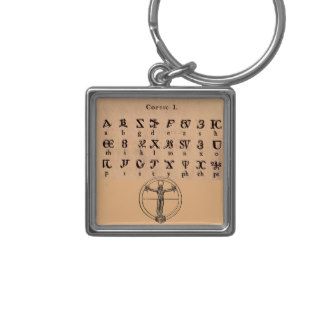 Coptic Alphabet Key Chain