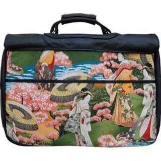 Women's Diversion Designs Keiko Laptop Bag Dark Brown/Multicolored Diversion Designs Fabric Messenger Bags