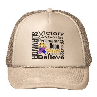 Bladder Cancer Survivor Collage Trucker Hats