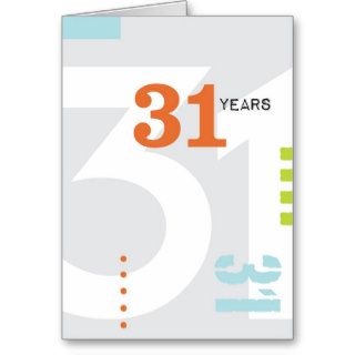 AA Anniversary Card 31 Years