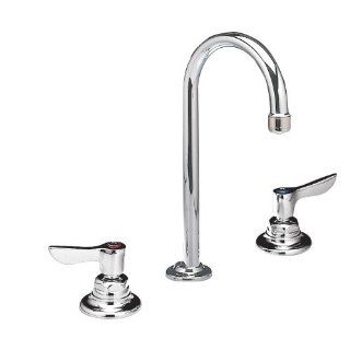 American Standard 6531.145.002 Monterrey Widespread Faucet with Gooseneck Spout and VR Lever Handles 0.5 Gpm with Metal Pop Up Drain, Polished Chrome    