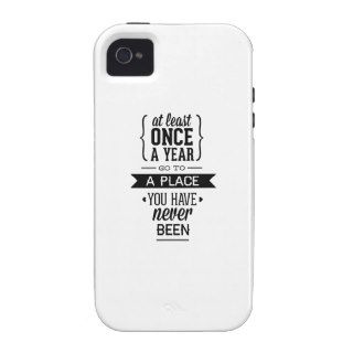 At Least Once A Year Go To A Place You Have Never iPhone 4/4S Cover