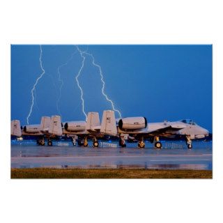 A 10 Thunderbolt II Warthog Attack Aircraft Poster