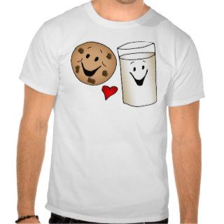 Cool Cookies and Milk Friends Cartoon Tshirts