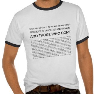 Computer Humor Understanding Binary Code T shirts
