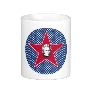 Andrew Jackson Star with Star Background Coffee Mug