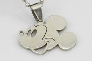 Mickey Mouse Pendant Cartoon Chain Fashion Stainless Metal Jewelry