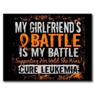 My Battle Too 2 Leukemia Girlfriend Post Card