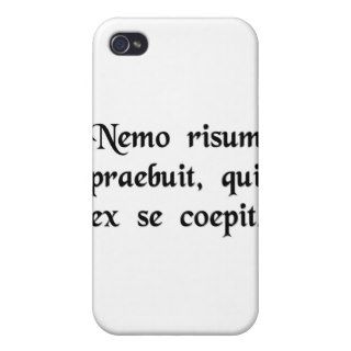 Nobody is laughed at, who laughs at himself. case for iPhone 4