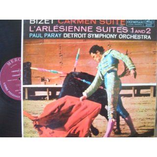 SR 90001   Paul Paray & Detroit Symphony   Carmen and L'Arlesienne Suites   Mercury Living Presence Stereo LP Bizet, Paul Paray, Detroit Symphony Orchestra Music