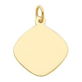 Rembrandt Charms Disc Charm, 10K Yellow Gold Jewelry