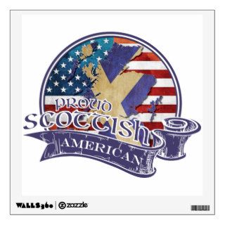 Proud Scottish American Wall Decal