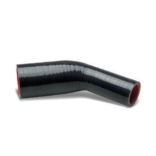 DPT, SH 125 175 45 BK RD, 1.25" to 1.75" 45 Degree Elbow Transition Reducer 3 Ply 4mm Thickness High Temperature Performance Black/Red Silicone Hose Coupler Connector for Turbo Exhaust Intake Intercooler Automotive