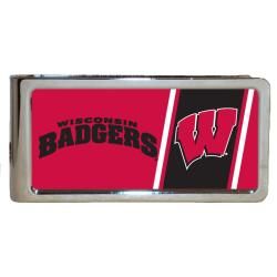Wisconsin Badgers Stainless Steel Money Clip College Themed