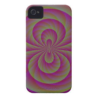 Strange Eight   Weird Pink Abstract Case Mate iPhone 4 Cases