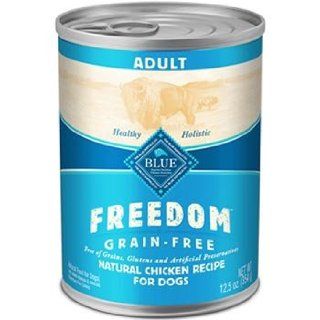 Blue Buffalo Freedom Grain Free Chicken Recipe Adult Canned Dog Food, Case of 12 