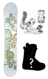 154cm Monix Harmony Womens Snowboard Package, U Build It  Snowboarding Equipment  Sports & Outdoors
