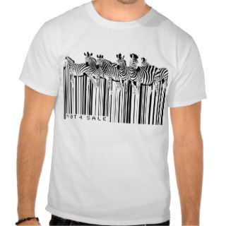 zebra bar code t shirt