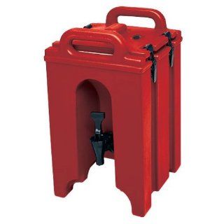 Cambro 100LCD 158 Camtainer Polyethylene Insulated Beverage Carrier, 1 1/2 Gallon, Hot Red Kitchen & Dining
