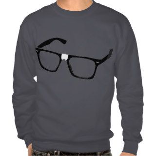 Geek glasses pullover sweatshirts