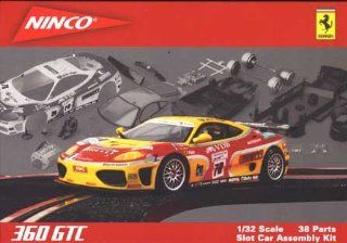 1/32 Ninco Analog Slot Car   Ferrari 360 GTC KITS "Le Mans" (50454) Toys & Games