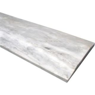 MS International White Double Hollywood Threshold 5 in. x 36 in. Polished Marble Floor and Wall Tile THD1WH5X36DHL