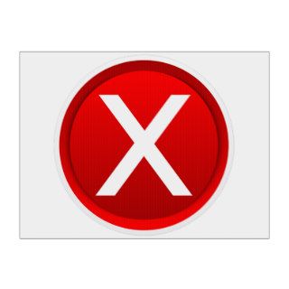 Red X   No   Symbol Sign