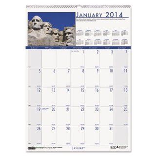 National Monuments Monthly Wall Calendar 12 x 161/2 2014