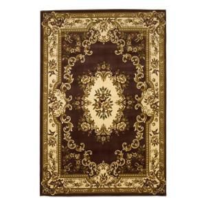 Kas Rugs Aubusson Plum/Ivory 7 ft. 7 in. x 10 ft. 10 in. Area Rug COR531377X1010