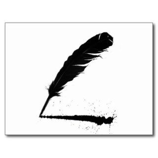 Quill with Ink Postcard
