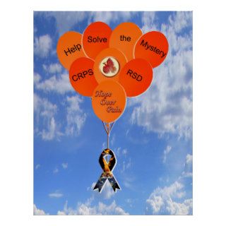 Help Solve the Mystery CRPS RSD Balloons Poster