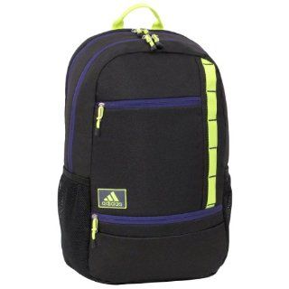 adidas Launch Backpack, Black/Collegiate Purple/Electricity, 20x13x7.5 Inch Sports & Outdoors
