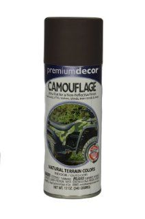 General Paint & Manufacturing PDS 183 Premium Decor Camouflage Enamel Spray Paint with 360 Degree Spray Tip, Dark Brown, 6 Pack    