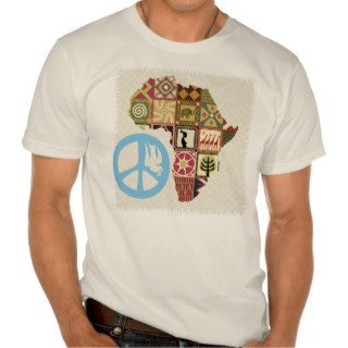 Peace ~ Africa ~ Culture ~ Art Organic 100% Cotton T shirt