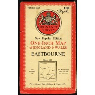 Ordnance Survey Map Of Eastbourne  Sheet 183 Books