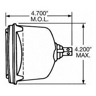 Wagner 4651 Rectangular Bulb 100mm x165mm   Headlamp/Type 1A1/High Beam Automotive