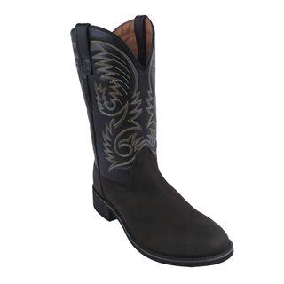 AdTec by Beston Men's 'Crazy Horse' Western Leather Boots AdTec Boots