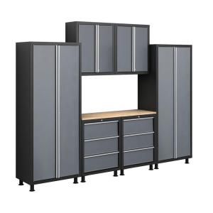 NewAge Products Bold Series 6 ft. H x 9 ft. 4 in. W 7 Piece Welded Steel Cabinet Set 37478