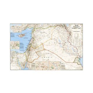 Iraq and the Heart of the Middle East Laminated Wall Map (Reference   Countries & Regions) National Geographic Maps 9780792250289 Books