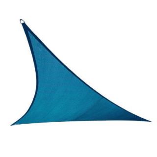 Coolaroo 16 ft. 5 in. Ocean Blue Triangle Shade Sail with Accessory Kit DISCONTINUED 433505
