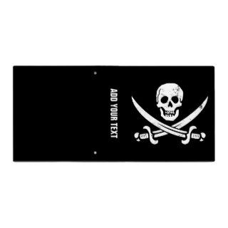 John Rackham (Calico Jack) Pirate Flag Jolly Roger Vinyl Binder
