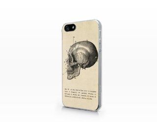 TIP4 173 Anatomical Skull Medical   Vintage Skull, 2D Printed Clear case, iPhone 4 case, iPhone 4s case, Hard Plastic Case 