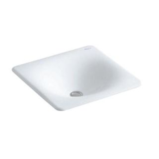 KOHLER Iron/Tones Undermount Bathroom Sink in White K 2827 0