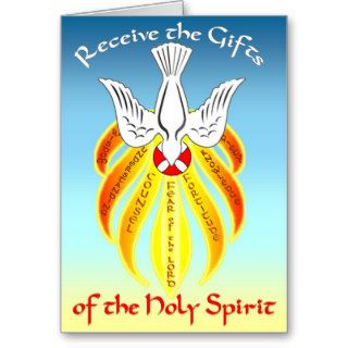 Confirmation Greeting Card Gifts of Holy Spirit