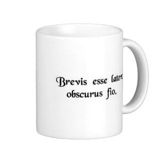 When I try to be brief, I babble incoherently. Mug