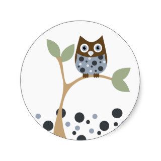 Blue Owl Baby Sticker