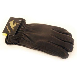 Napa Deerskin Leather Driver Lined Gloves (Black, Medium) Automotive
