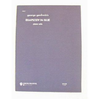 Rhapsody In Blue Piano Solo George Gershwin Books